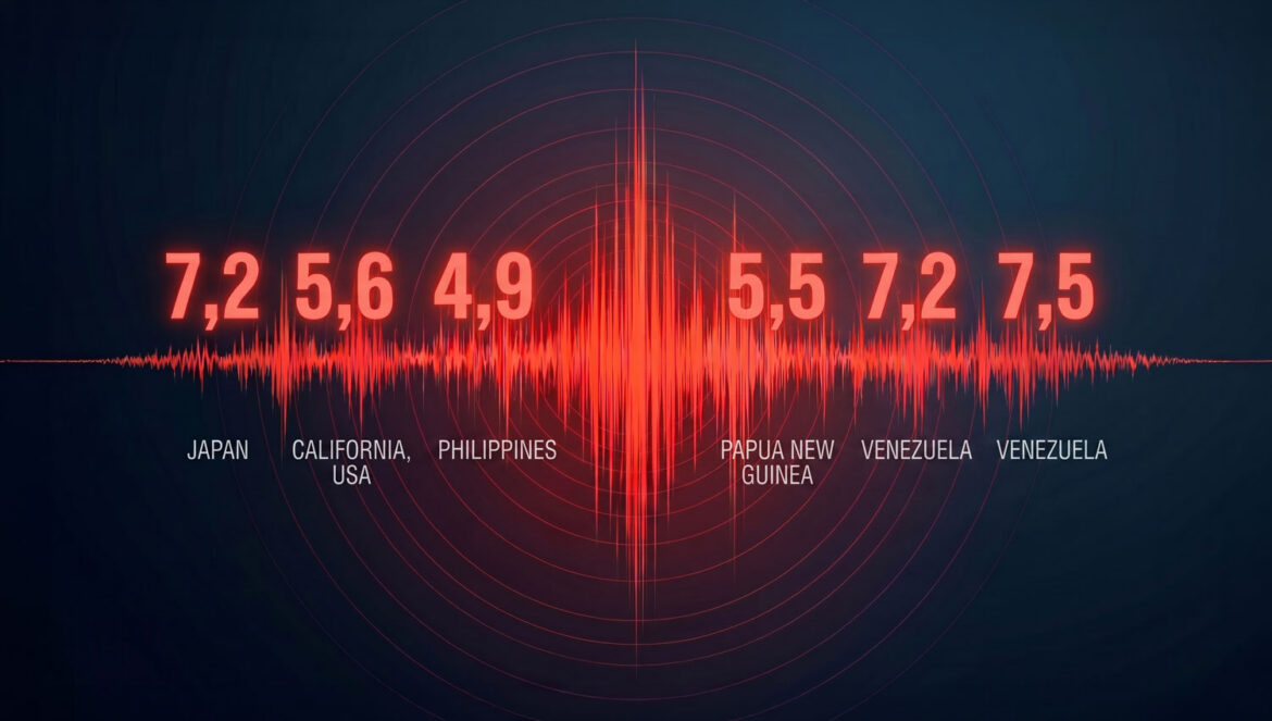Seis grandes terremotos em menos de 24 horas destacam a importância de um sistema de alerta de terremotos.