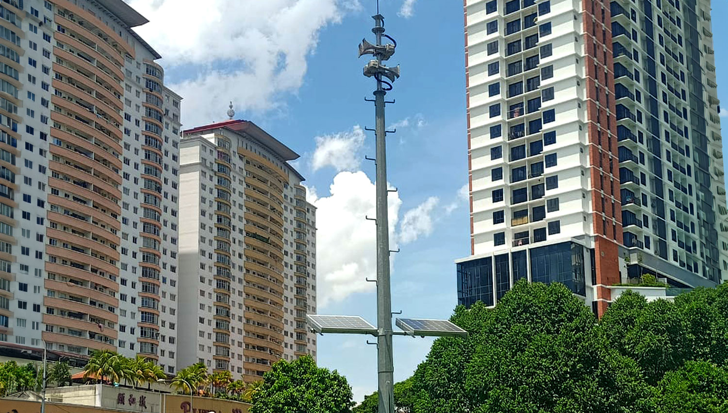 Sirene GIBON de alerta de enchentes em Kuala Lumpur, Malásia