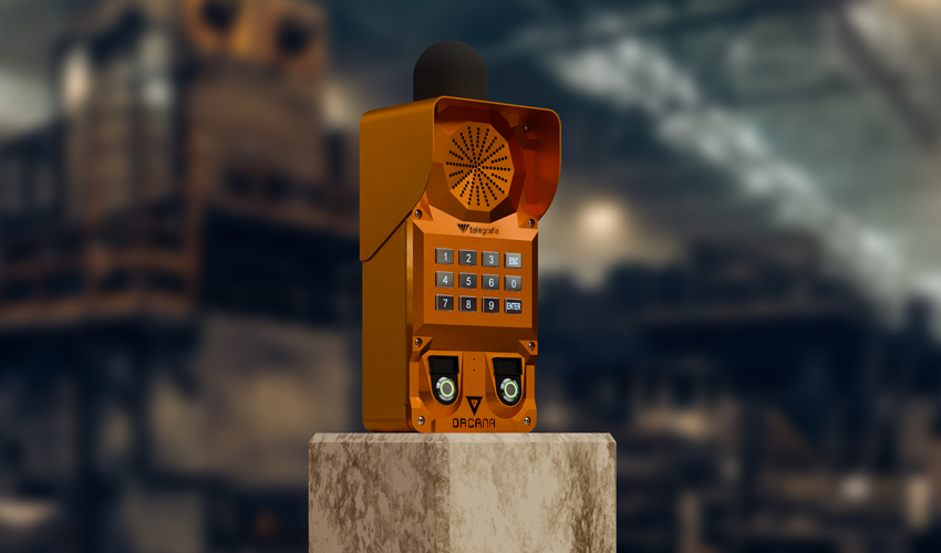 Sistema de Comunicação Industrial Orcana Intercomunicador industrial Orcana para ambientes industriais ruidosos